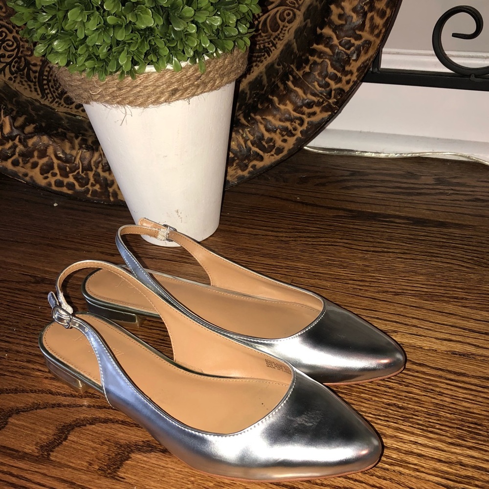 J Crew slingback flats